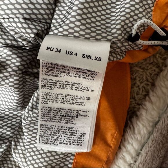 Bogner Sanja Down Ski Jacket Worn Once Womens US 4 insulated waterproof orange - Picture 5 of 10